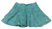 Zeleno-modrá sukňa s pampeliškami Debenhams