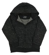 Tmavosivá melírovaná prepínaci mikina s kapucňou Primark
