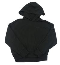 Čierna crop mikina s nápisom a kapucňou Pepperts