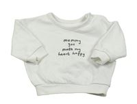 Biela mikina s nápisom George