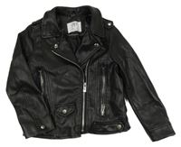 Černý koženkový křivák Zara