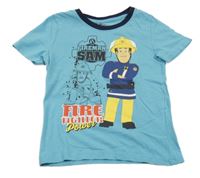 Svetlomodré tričko s požárníkem Samem