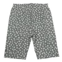 Sivo-biele kvetované elastické kraťasy Topolino