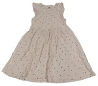 Svetloružové šaty so srdiečkami H&M