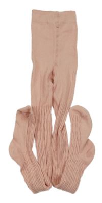 Svetloružové vzorované pančuchy Primark