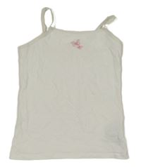 Biely top s motýlikmi F&F