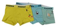 3set - 3x boxerky s pokémony - zelené + žluté + modré H&M