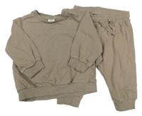 Nové - 2set - Hnědá mikina + tepláky H&M