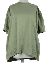 Dámské khaki volné tričko Primark 