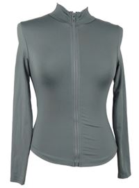 Dámska sivá crop prepínaci športová mikina Shein vel. 32