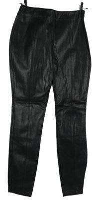 Dámské černé koženkové kalhoty New Look 