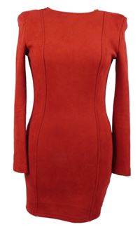 Dámské červené semišové minišaty In the Style 