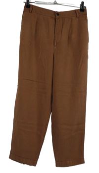 Dámské rezavé chino kalhoty Zara 
