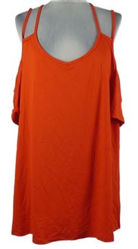 Nové - Dámska červená tunika s volnými rameny George