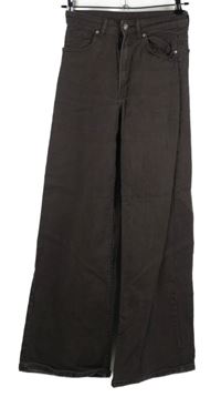 Dámske hnedé široké rifle H&M