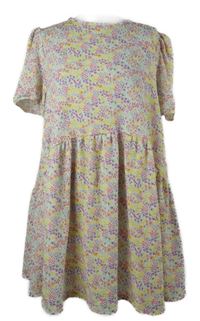 Dámké barevné kytičkované šaty Primark 