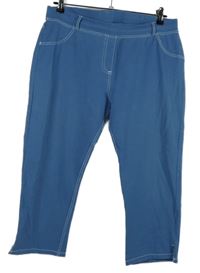 Dámské světlemodré capri teplákové kalhoty Helena Vera 