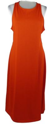 Dámske červené rebrované midi šaty H&M