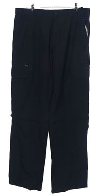 Pánske čierne šušťákové outdoorové nohavice s vreckami M&S vel. 36/33
