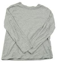 Svetlosivé melírované tričko H&M