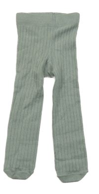 Khaki rebrované pančuchy Next