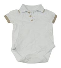 Bílo-hnědé polo body George
