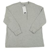 Nové - svetlosivá rebrovaná mikina F&F