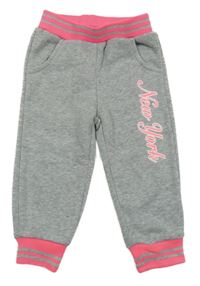 Sivo-ružové tepláky