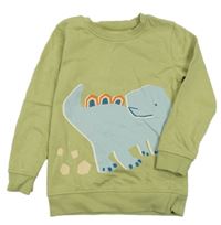 Zelená mikina s dinosaurom George