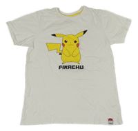 Biele tričko s pikachu