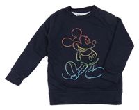 Tmavomodrá podšitá mikina s Mickey Disney