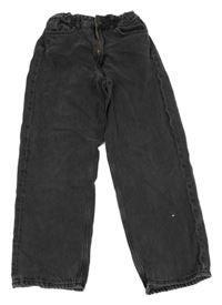 Černé široké rifle H&M