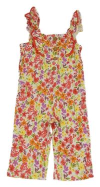 Barvený kvetovaný nohavicový overal LC Waikiki