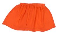 Neónově oranžová žoržetová sukňa Dopodopo