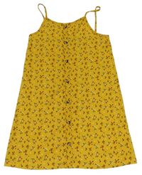 Žlté kvetované šaty Primark
