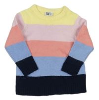 Farebný pruhovaný sveter