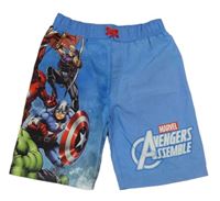 Světlemodré plážové kraťasy s Avengers Marvel 
