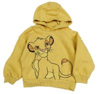 Okrová mikina so Simbou a kapucňou zn. Disney