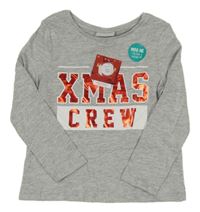 Nové - Sivé tričko s nápisom Matalan