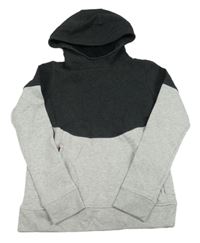 Tmavošedo-šedá funkční mikina s kapucí Decathlon 