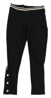 Čierne melírované športové legíny Next