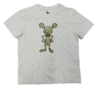 Bílé tričko s Mickeym 