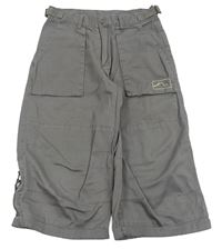 Šedé plátěné culottes kalhoty s kapsami Kangol 