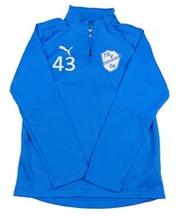 Safírová fotbalová mikina Puma