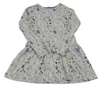 Šedé bavlněné šaty se zvířátky Cool Club 