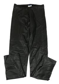 Černé koženkové legíny Zara