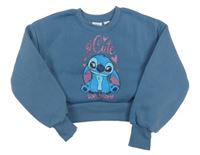 Modrá crop mikina se Stitchem Disney