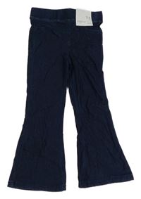 Nové - Tmavomodré flare legíny s hviezdičkami Denim Co.