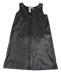 Čierne potiahnuté é prepínaci šaty s vreckami Primarl