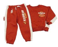 2set - Červeno-bílá oversize mikina s Cars + tepláky H&M